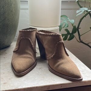 Dolce Vita Tan Suede Mules